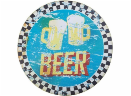 Activeshop DEKORATIVNÍ KULATÁ TABULE PIVO