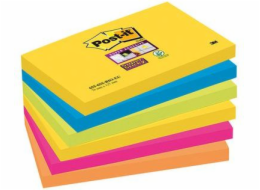 Post-it Samolepicí blok BLOCK SUPER STICKY 655-6SS-RIO, paleta RIO DE JANEIRO, 76x127 mm, 6x90 listů (3M0572)