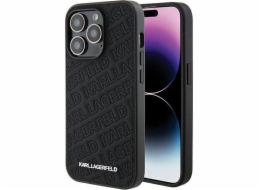 Karl Lagerfeld Karl Lagerfeld KLHCP15XPQKPMK iPhone 15 Pro Max 6.7 černý/černý pevný kryt s prošívaným K vzorem
