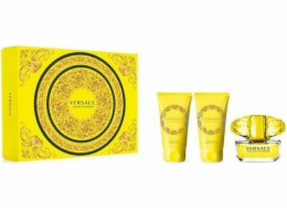 Versace Versace Yellow Diamond sada toaletní voda sprej 50ml + tělové mléko 50ml + sprchový gel 50ml