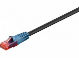 Goobay Propojovací kabel CAT 6, U/UTP, černý - délka kabelu 60 m