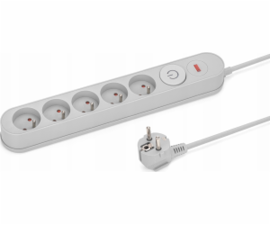 Montis přepěťová ochrana prodlužovací kabel 5 zásuvek 3 m...