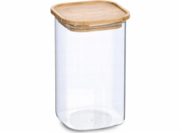 Zeller Sklenice s bambusovým víkem, 1400 ml, 11 x 11 x 17,7 cm