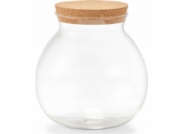 Zeller Objemná sklenice s korkem, 1700 ml