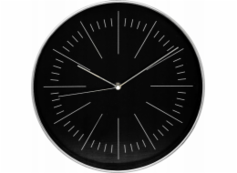 Atmosphera Moderní hodiny do obývacího pokoje Edith, nástěnné hodiny, černé, O 30 cm