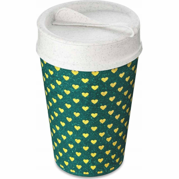 Koziol ISO TO GO kávový hrnek s sebou, 400 ml, geometrick...