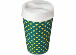 Koziol ISO TO GO kávový hrnek s sebou, 400 ml, geometrický vzor, KOZIOL