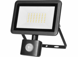 Orno LED světlomet FARO S s PIR 30W, 2400lm, IP44, 4000K, hliník + sklo