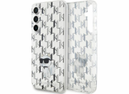 Karl Lagerfeld Pouzdro Karl Lagerfeld KLHCS23FEHNCMKLT Samsung Galaxy S23 FE pevné pouzdro Monogram Choupette průhledné