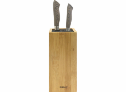 KingHoff Stojan na nože bambus 10,5x10,5x23cm (KH-1559)