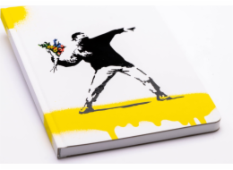 Pininfarina Segno Notes PININFARINA Banksy, 14x21 cm, 128 stran, květina