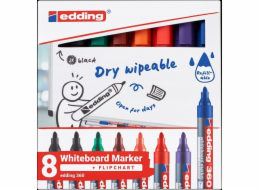 Edding Popisovač na bílé tabule E-360 EDDING, 1,5-3 mm, 8 ks, různé barvy