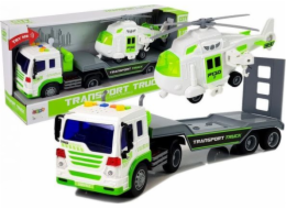 Lean Sport Car Transporter na baterie 1:16 s vrtulníkem