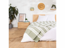 Douceur d`Interieur Interiérový designový žakárový pruhovaný přehoz ABBY, 180 x 220 cm