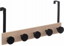 5five Dveřní věšák s 5 kovovými háčky, 50 cm