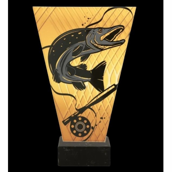Victoria Sport Monochromatická skleněná trofej na mramoro...