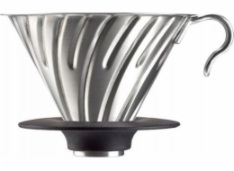 Hario Hario Metal Drip V60-02 ocelový se silikonovou základnou