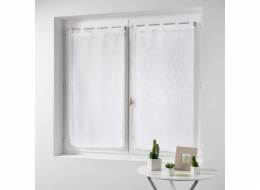 Douceur d`Interieur Krátký kuchyňský závěs HALTONA, 60 x 160 cm, bílý, 2 kusy