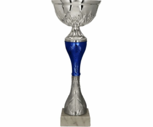Victoria Sport Stříbrno-modrý kovový hrnek