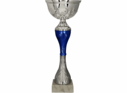 Victoria Sport Stříbrno-modrý kovový hrnek