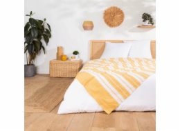 Douceur d`Interieur Interiérový designový žakárový pruhovaný přehoz ABBY, 180 x 220 cm