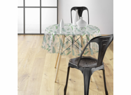 Douceur d`Interieur Interiérový design Průhledný PVC ubrus s rostlinným vzorem AUREA, O 140 cm