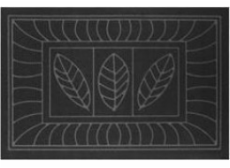 Douceur d`Interieur Gumová rohožka do interiéru FEUILLES, 45 x 75 cm