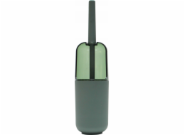 Douceur d`Interieur Toaletní kartáč s plastovou nádobou, interiérový design, khaki, 10 x 37,5 cm