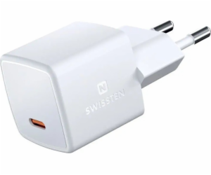 Swissten Cestovní mini nabíječka Gan USB-C 25W Power Deli...