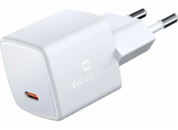 Swissten Cestovní mini nabíječka Gan USB-C 25W Power Delivery