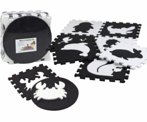 LeanToys Měkká podložka na puzzle kontrastní, vzdělávací,...