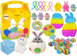 LeanToys Velikonoční sada hraček Fidget Toys, dekorace na velikonoční vajíčka