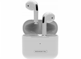 Vega Sluchátka BLUETOOTH SLUCHÁTKA SOMOSTEL PRO 4 EARBUDS BÍLÁ PRO4 TWS BT5.3>