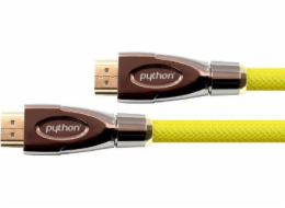 PYTHON Python HDMI« 2.0 kabel 4K2K kabel Nylongeflecht gelb 3m