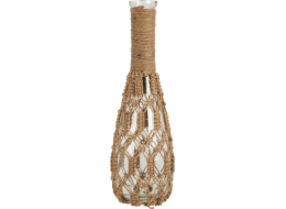 Home Styling Collection Skleněná váza s pletenou šňůrou, 30 cm, kolekce pro domácí styling
