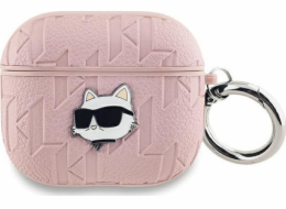 Karl Lagerfeld Karl Lagerfeld KLA3PGCHPP Kryt na AirPods 3 růžový s monogramem a hlavou Choupette