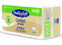 Bulky Soft EKOLOGICKÝ papírový ručník bez tisku, složený ve tvaru Z, 3 panely, 83456