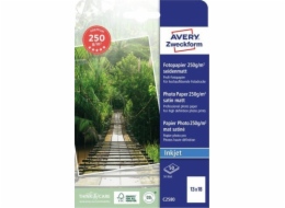 Avery Zweckform Avery Premium Photo Paper Satin Matte, 250g, 130 x 180, 50 listů, bílý