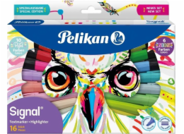 Pelikan Pelikan 825078 popisovač 16 ks. Hrot sekáče Vícebarevný