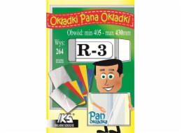 IKS Obálka knihy reg. R-3 výška 264 mm x obvod 405 mm - 430 mm p25 IKS cena za 1 ks.