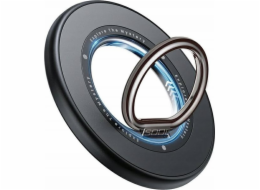 Beline SODI Oboustranný magnetický stojánek s kroužkem BM-350 černý/černý MagSafe