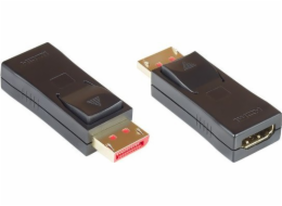 Alcasa AV adaptér HDMI-DP14G pro HDMI/Displayport kabely, černý