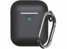 Class and Culture LLC KeyBudz Elevate Keychain - Silikonové ochranné pouzdro pro AirPods Pro 2 (černé)