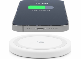 Puro Bezdrátová nabíjecí stanice Charger PURO QI 10W s indukčním nabíjením (bílá)