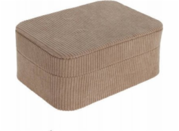 Home Styling Collection Kolekce stylingu pro domácnost Malá šperkovnice, manšestr, 19 x 13,5 x 8 cm