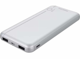 Philips Powerbanka Powerbanka 10000mAh 2xUSB stříbrné Philips DLP1810N