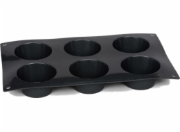 Patisse Tvar na muffiny 29 x 17 cm černý silikon 6 kapes