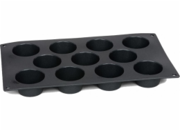 Patisse Mini košíčky ve tvaru košíčku 29 x 17 cm, černé, silikonové, 11 přihrádek