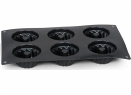 Patisse Miniturban tvar 6 přihrádek 29 x 17,5 cm silikonový černý