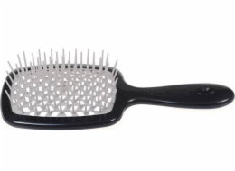 NoName Kadeřnický kartáč Superbrush na rozčesávání vlasů, černá a šedá